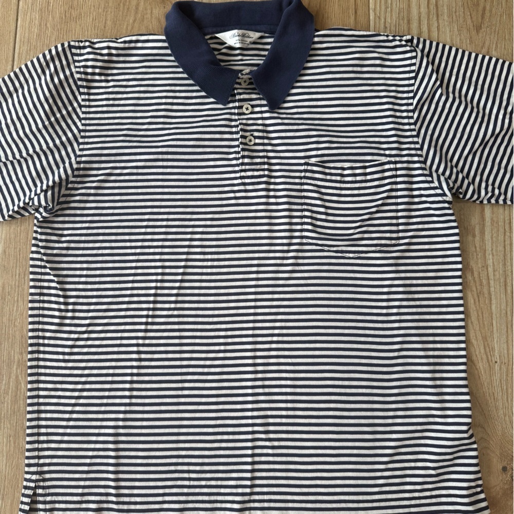 Brooks Brother Striped Piqué Slim Fit Polo - Picture 3 of 5
